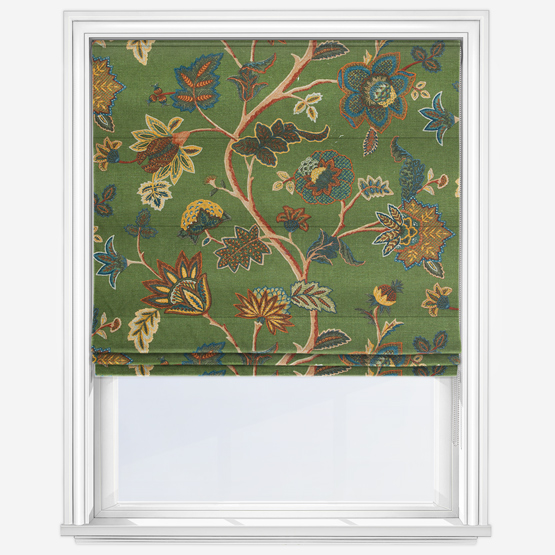 Chanderi Juniper Roman Blind