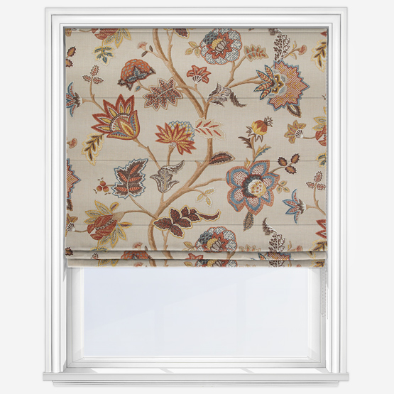 Chanderi Oatmeal Roman Blind