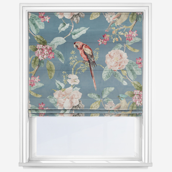 Enchanted Garden Lagoon Roman Blind