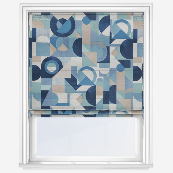 Geometrica Riviera Roman Blind