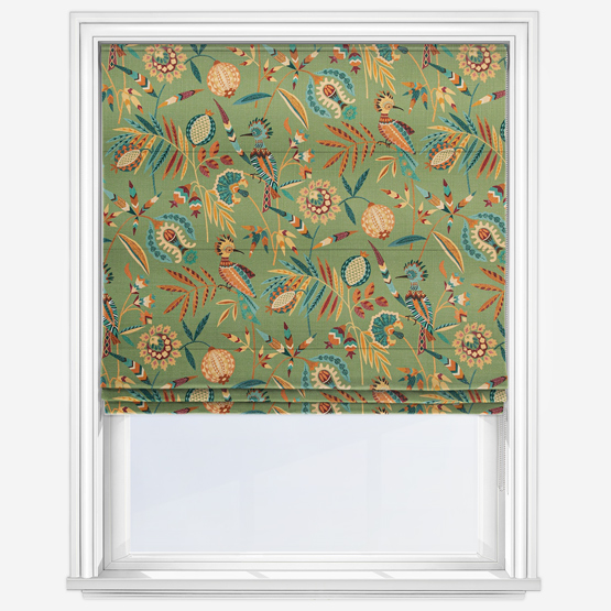 Hoopoe Fern Roman Blind