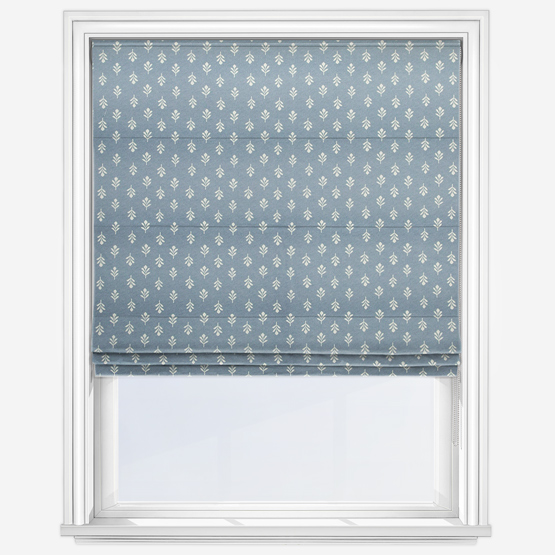 Little Bud Cornflower Roman Blind
