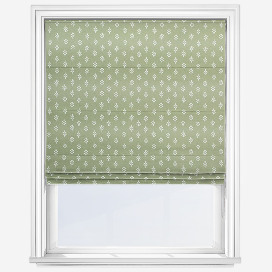 Little Bud Fennel Roman Blind