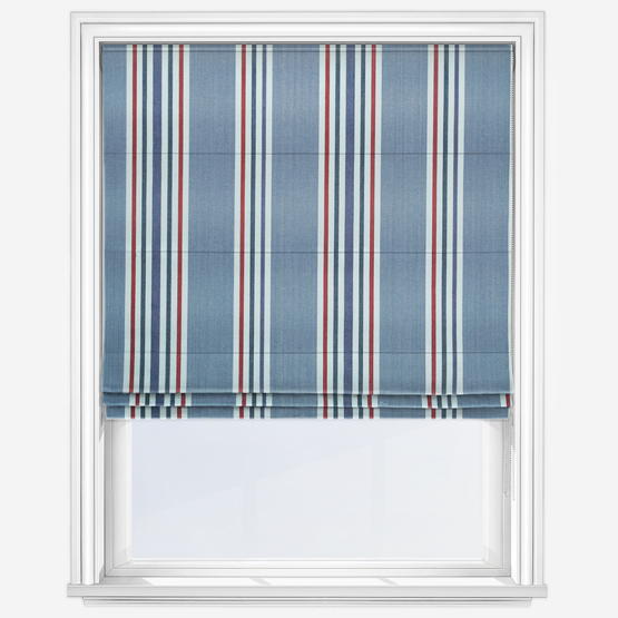 Maine Nautical Roman Blind