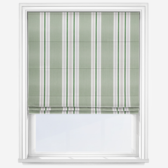 Maine Olive Roman Blind