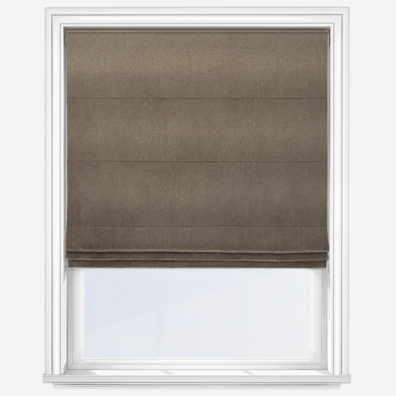 Manta Taupe Roman Blind