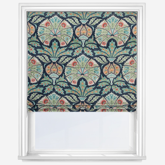 Murano Dark Navy Roman Blind