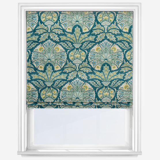 Murano Teal Roman Blind
