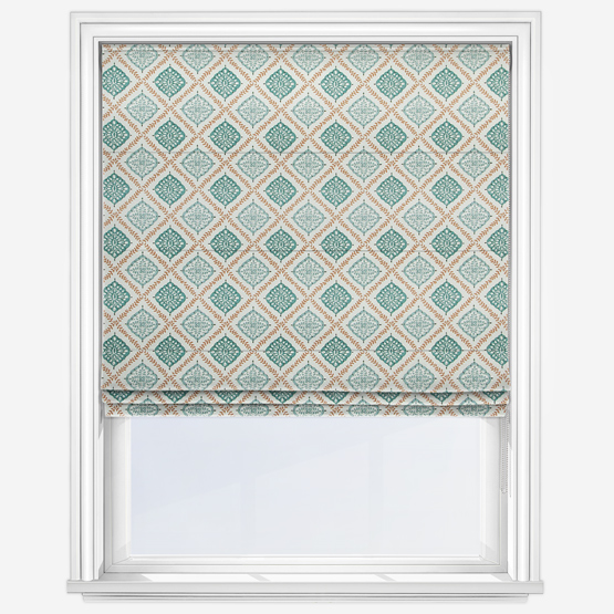 Napoli Sea Green Roman Blind
