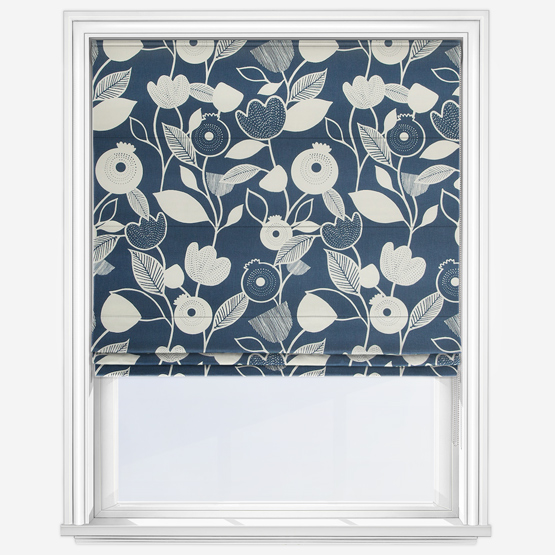Nordic Indigo Roman Blind