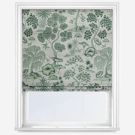 Porcelaine Evergreen Roman Blind