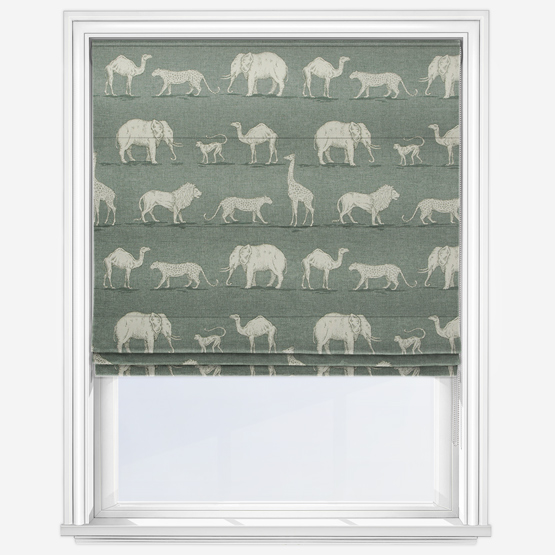Prairie Animals Seagrass Roman Blind