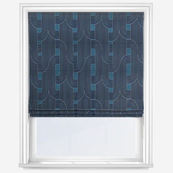 Ritzy Moonlight Roman Blind