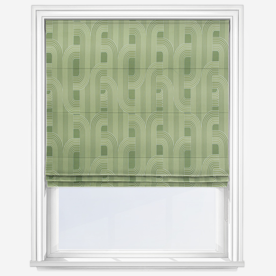 Ritzy Olive Roman Blind