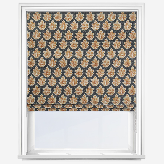 Roshni Charcoal Roman Blind