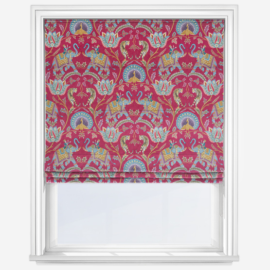 Sumatra Velvet Cerise Roman Blind