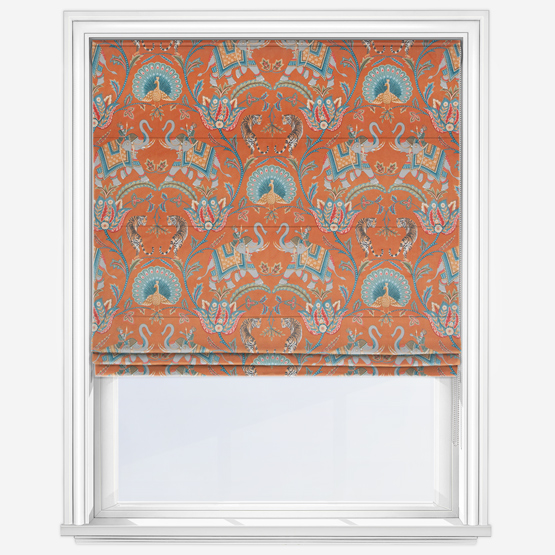 Sumatra Velvet Papaya Roman Blind