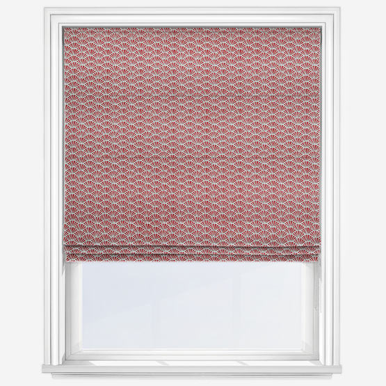 Tatami Chinese Red Roman Blind