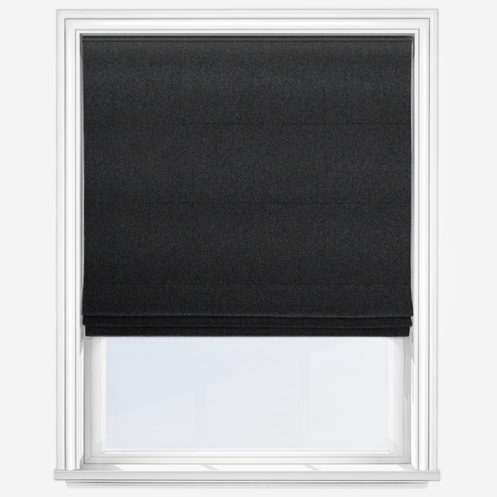 Tundra Carbon Roman Blind