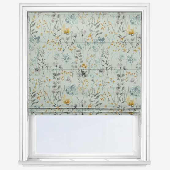 Wild Flowers Cornflower Roman Blind