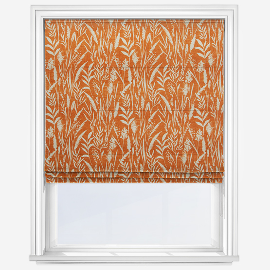 Wild Grasses Clementine Roman Blind