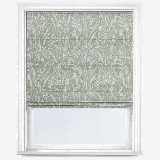 Wild Grasses Hemp Roman Blind