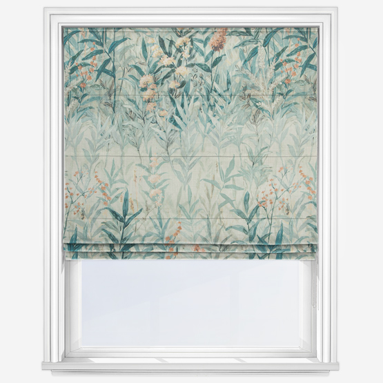 Wildflower Fields Moonstone Roman Blind