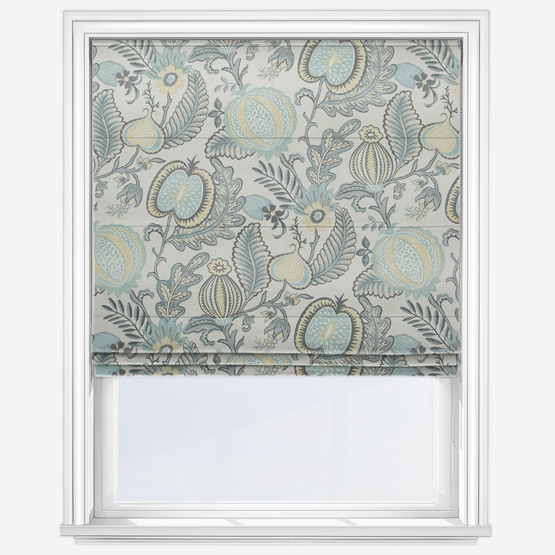 Winter Fruits Chrome Roman Blind