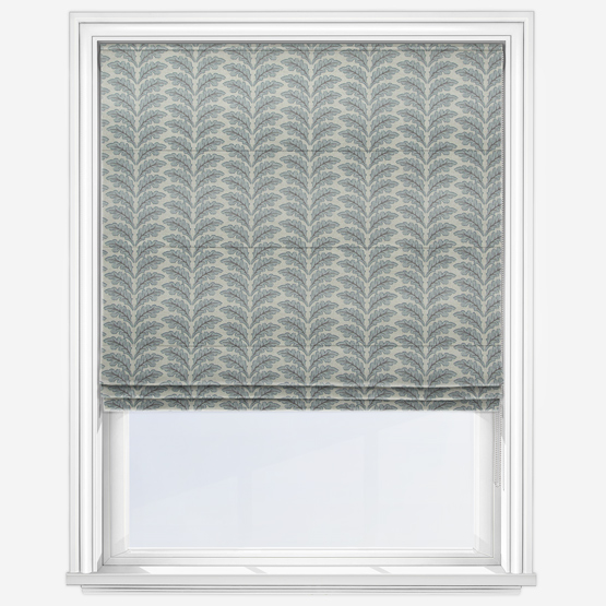 Woodcote Chrome Roman Blind