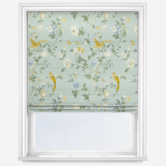 Laura Ashley Summer Place Jade Green Curtain
