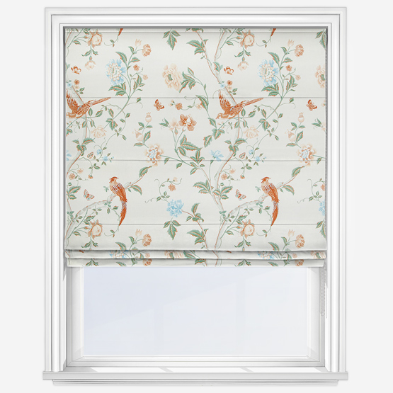 Laura Ashley Summer Place Sage Apricot Curtain