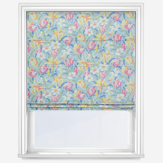 Laura Ashley Tulip China Blue Curtain