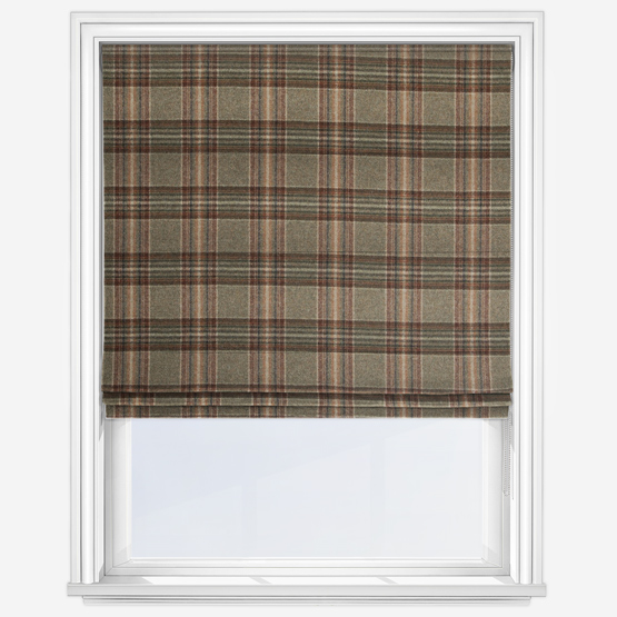 MOON Coates Sage Red Roman Blind