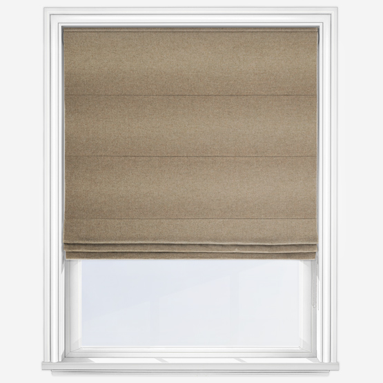 MOON Earth Pecan Roman Blind