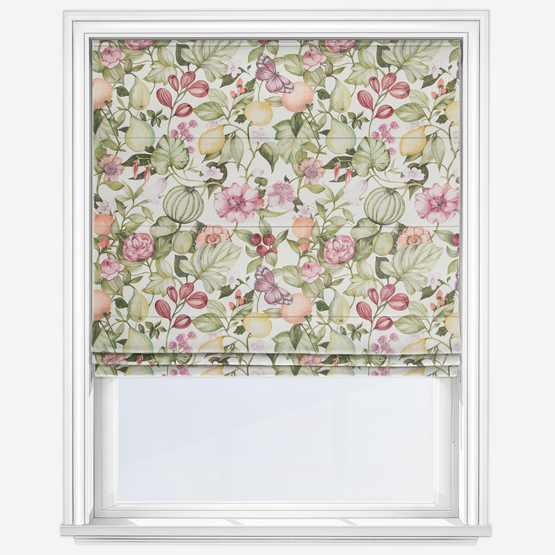 Clemence Wisteria Roman Blind