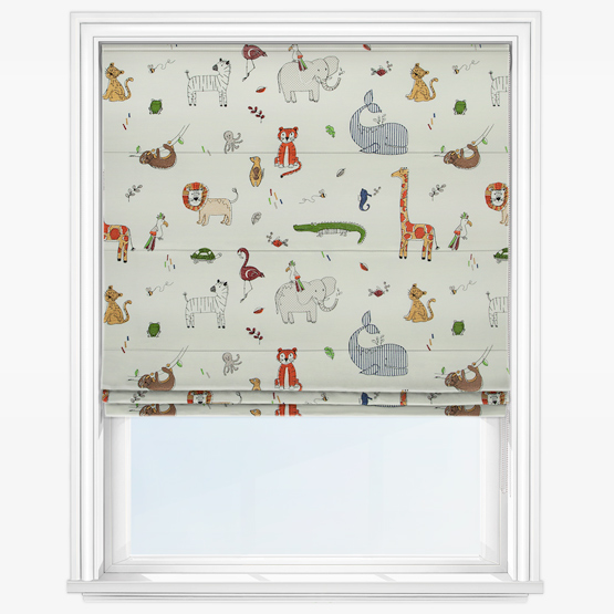 Doodle Jungle Roman Blind Blinds Direct Ireland