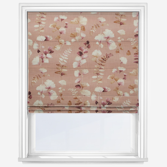 Eucalyptus Rhubarb Roman Blind