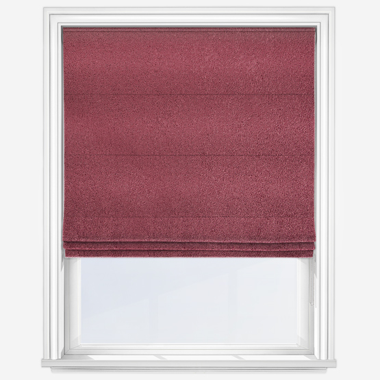 Fergus Raspberry Roman Blind