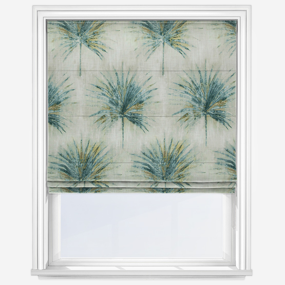 Greenery Indigo Roman Blind