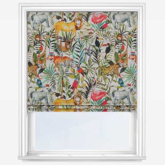 King of the Jungle Safari Roman Blind