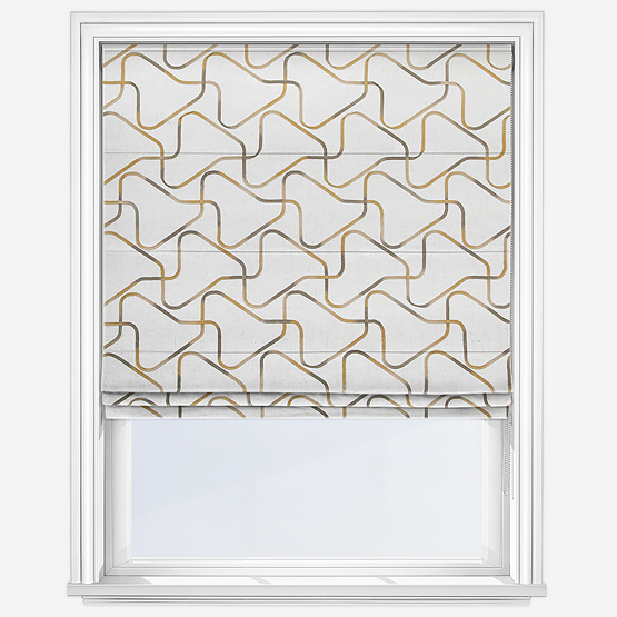 Lauder Ochre Roman Blind