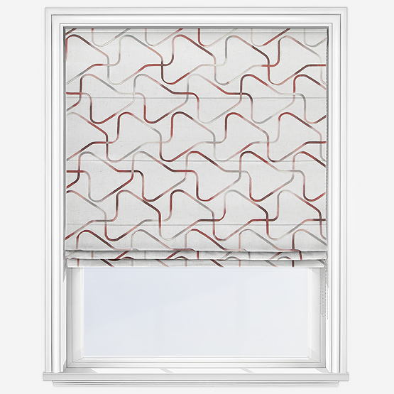 Lauder Redbrick Roman Blind
