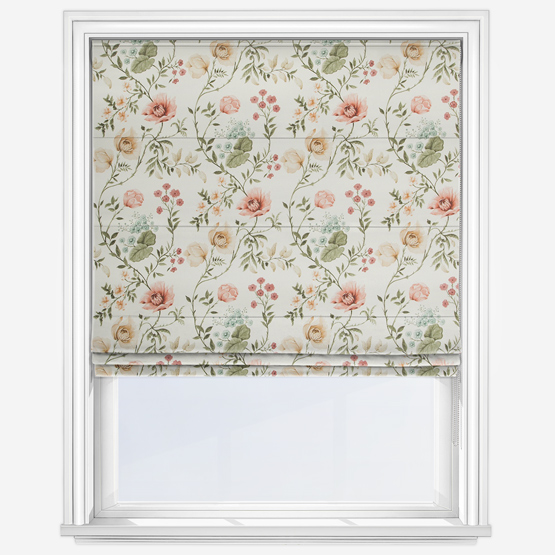 Longmoor Apricot Roman Blind