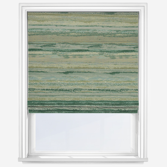 Seascape Forest Roman Blind