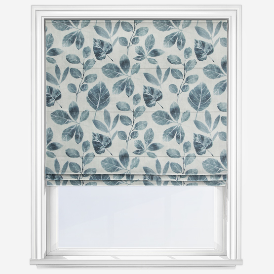 Whimsical Sapphire Roman Blind