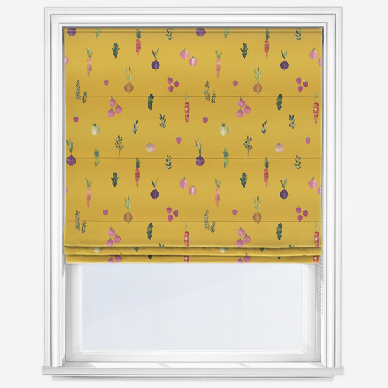 Sonova Studio Allotment Mustard Roman Blind