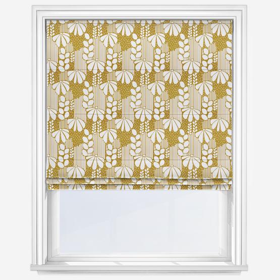 Sonova Studio Blomst Ochre Roman Blind