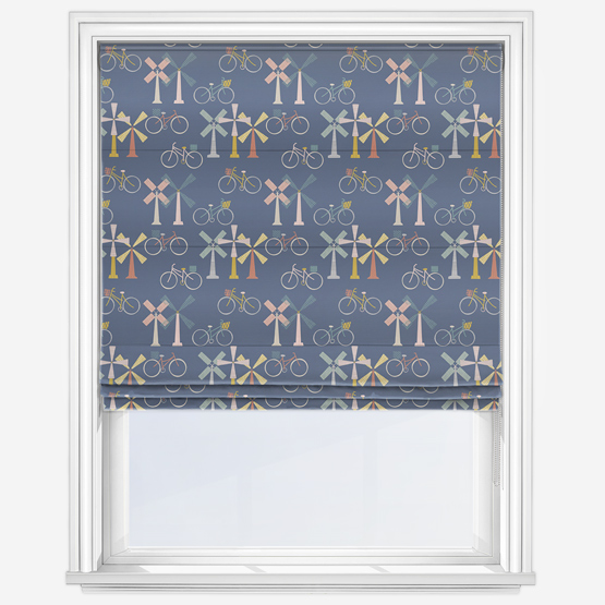 Sonova Studio Dutch Living Dusky Blue Roman Blind