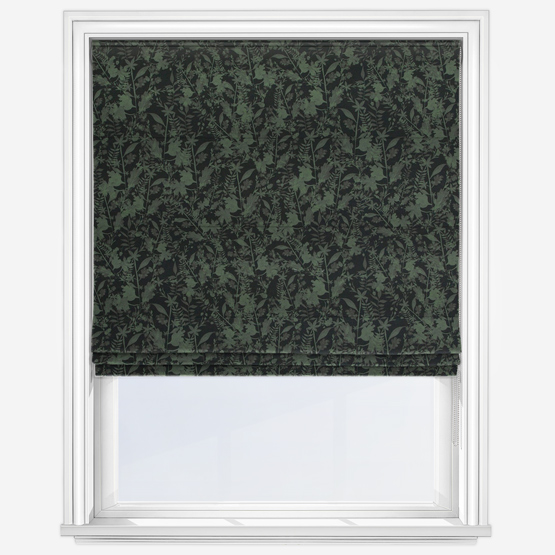 Sonova Studio Leafy Charcoal Roman Blind