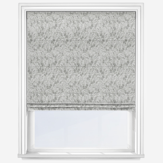 Sonova Studio Leafy Grey Silver Roman Blind